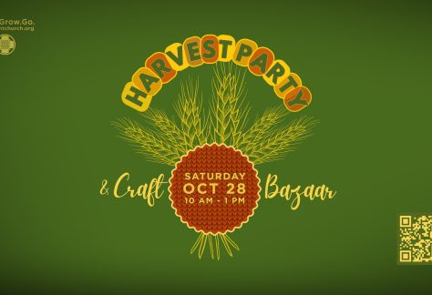 picture shows advertisement for Harvest Party and Craft Bazaar | Saturday, Oct 28 | 10 AM - 1 PM
